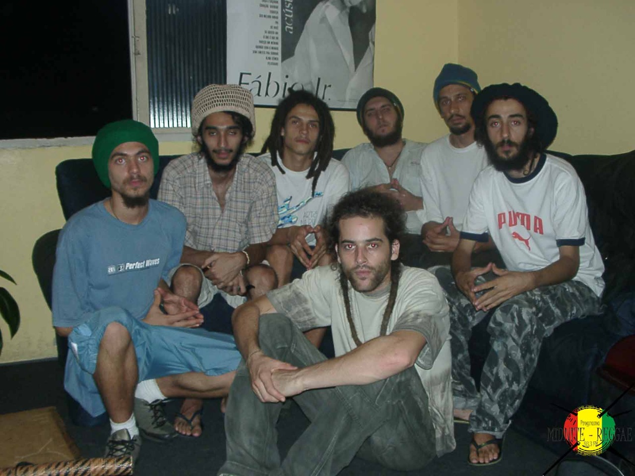 Banda “Jah I Ras” em momento histórico no “Midnite Reggae” - arquivo 2007.